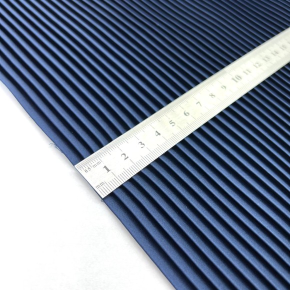 Плиссе 4 мм Атлас темно-синий 130см Плиссе 4 мм Атлас темно-синий 130см