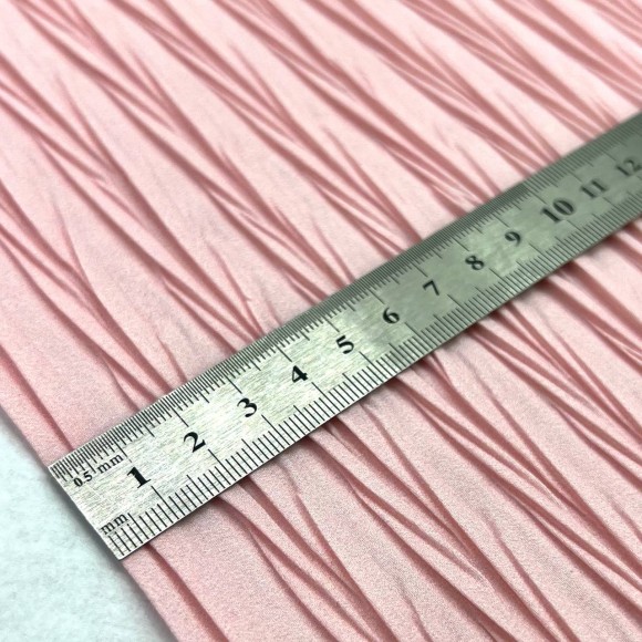 Складка Листья бамбука +open space 1см Сатин розовый