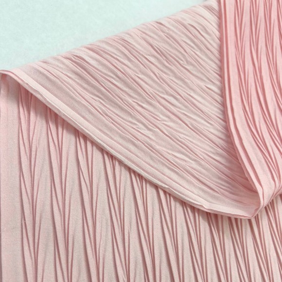 Складка Листья бамбука +open space 1см Сатин розовый