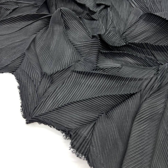 Комбинированное гофре "Виолетта" Шифон черный