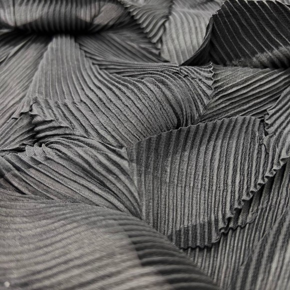 Комбинированное гофре "Виолетта" Шифон черный