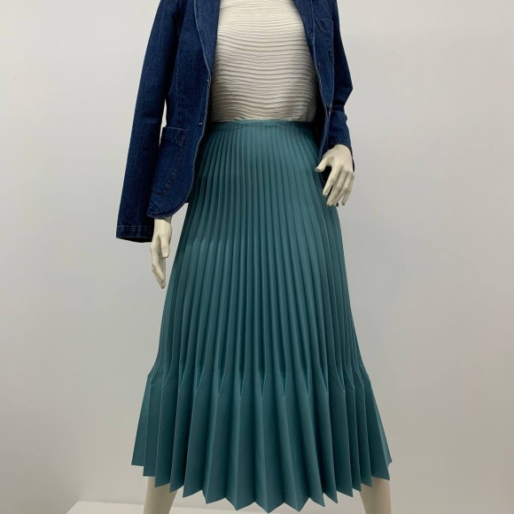 Гофре фэнтези Годэ Поливискоза темная бирюза