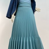 Гофре фэнтези Годэ Поливискоза темная бирюза