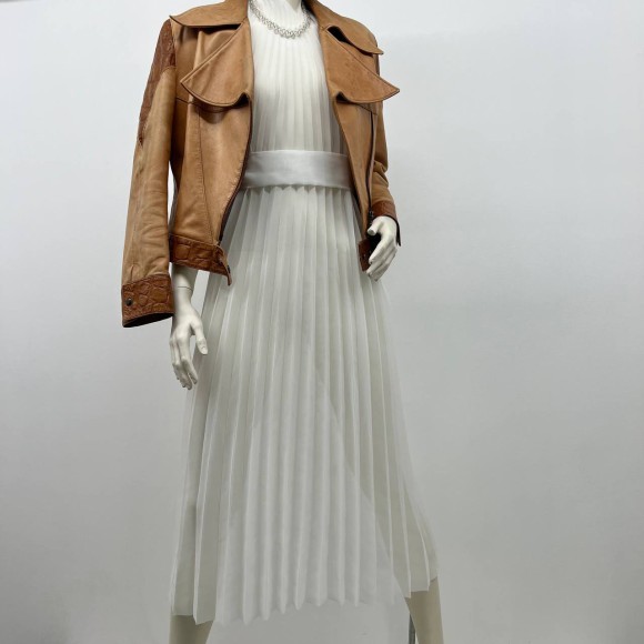 Гофре классика Шифон молочный