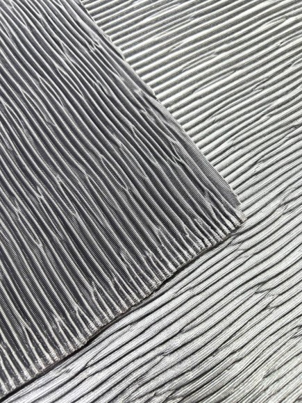 Складка Жатка Трикотаж серебро