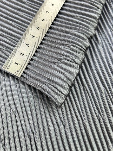 Складка Жатка Трикотаж серебро