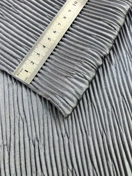 Складка Жатка Трикотаж серебро