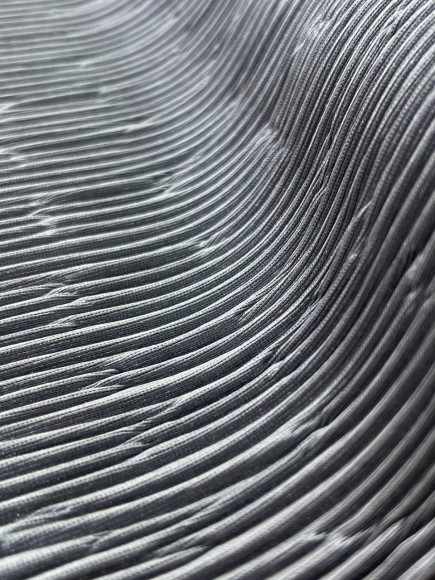 Складка Жатка Трикотаж серебро