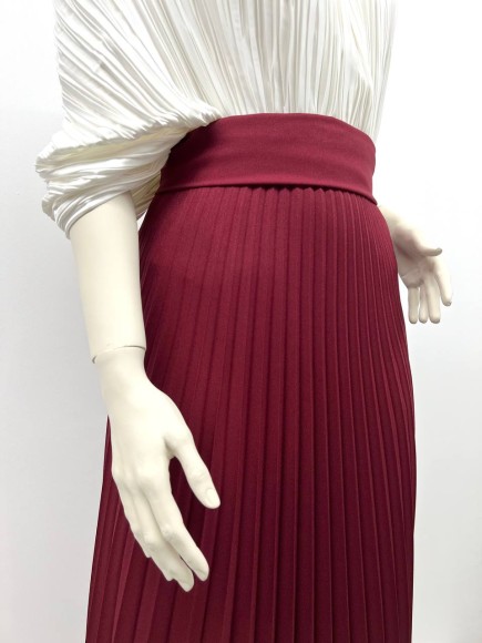 Гофре классика Креп-шифон винный