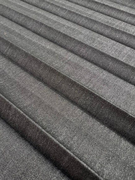 Плиссе 3 см Джинса гранитовая