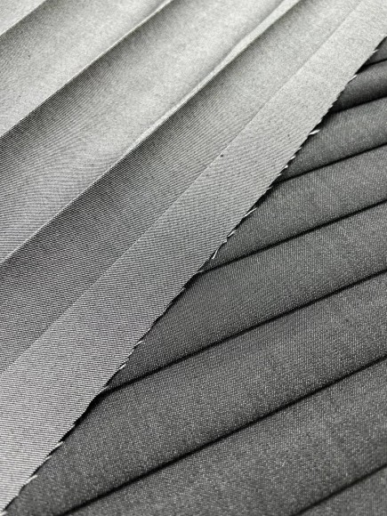 Плиссе 3 см Джинса гранитовая