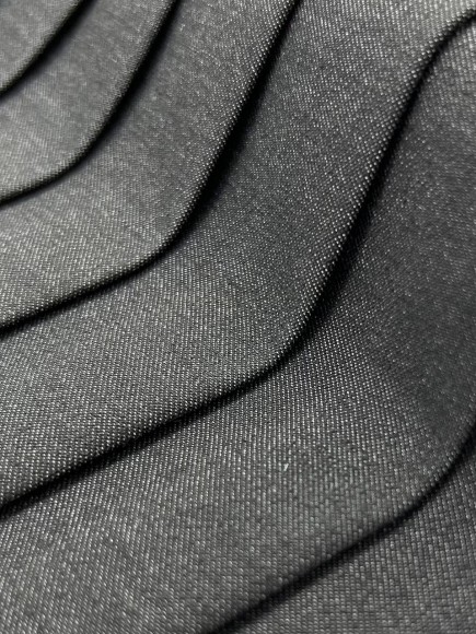 Плиссе 3 см Джинса гранитовая