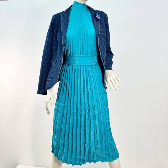 Гофре фэнтези Крэш Полиэстер морской