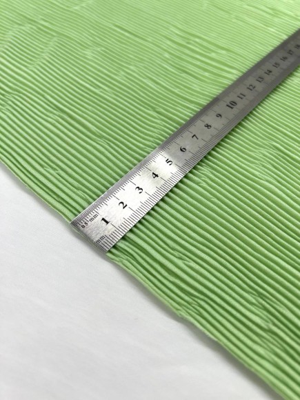 Складка Жатка Креп-шифон зеленый Складка Жатка Креп-шифон зеленый