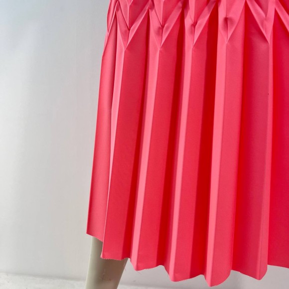 Гофре фэнтези 5 волн Ниагара ярко розовый