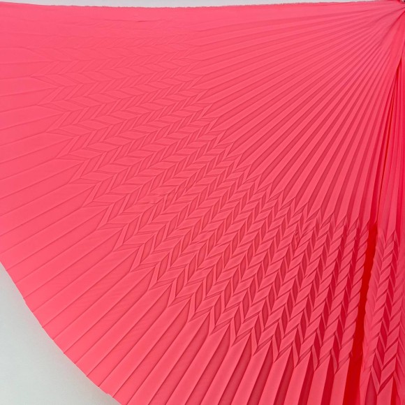 Гофре фэнтези 5 волн Ниагара ярко розовый