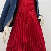 Горфе фэнтези Ромбы Армани шелк красный