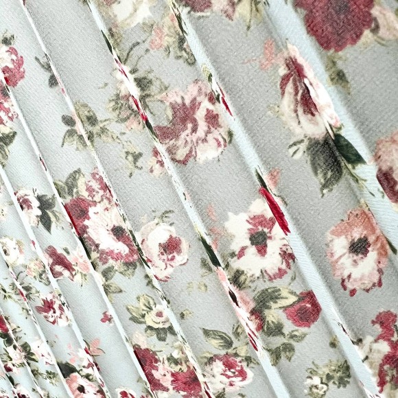 Гофре классика Шифон цветочно-фисташковый