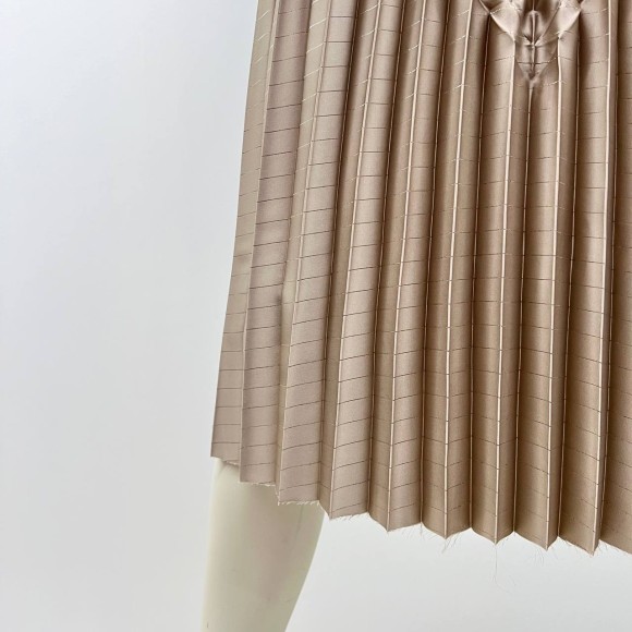 Гофре фэнтези Ромбы Армани шелк бежевый