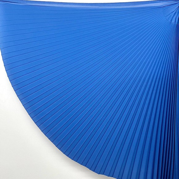 Гофре классика Креп-шифон синий