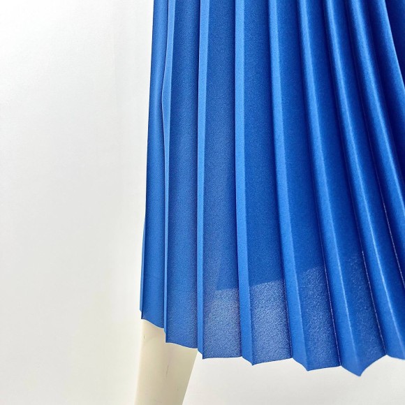 Гофре классика Креп-шифон синий
