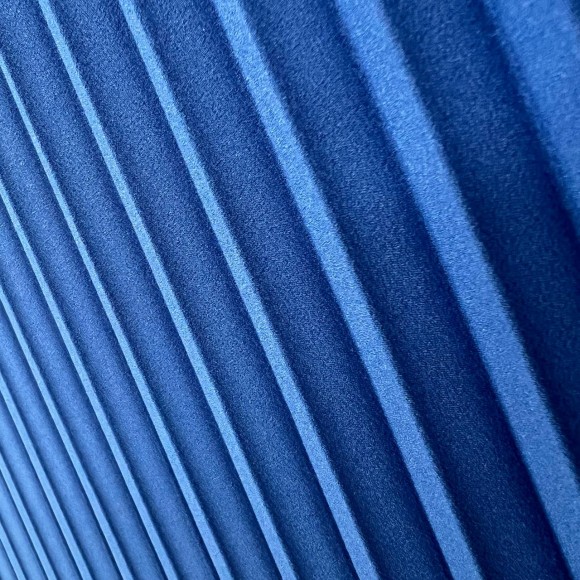 Гофре классика Креп-шифон синий