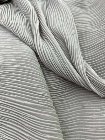 Складка Жатка креп-шифон серый Складка Жатка креп-шифон серый