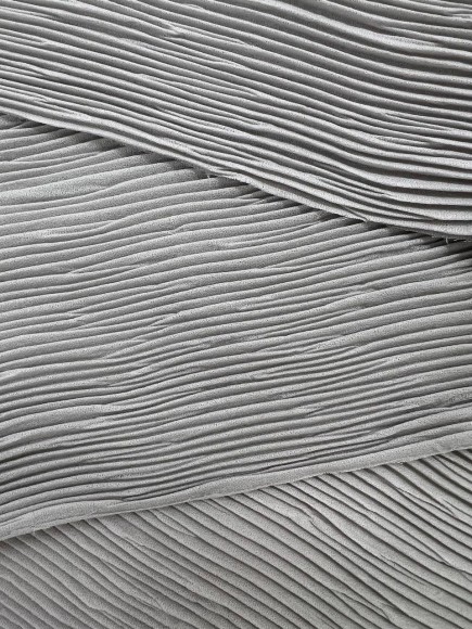 Складка Жатка креп-шифон серый Складка Жатка креп-шифон серый