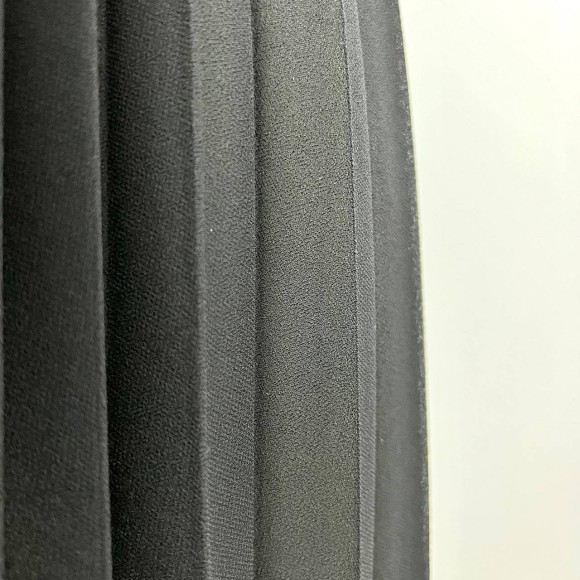 Гофре классика Креп-шифон черный