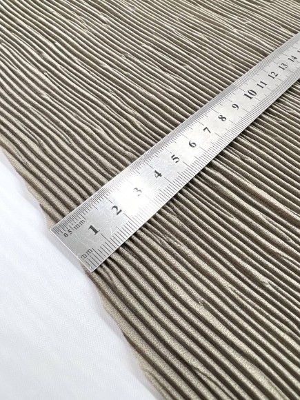 Складка Жатка креп-шифон коричневый