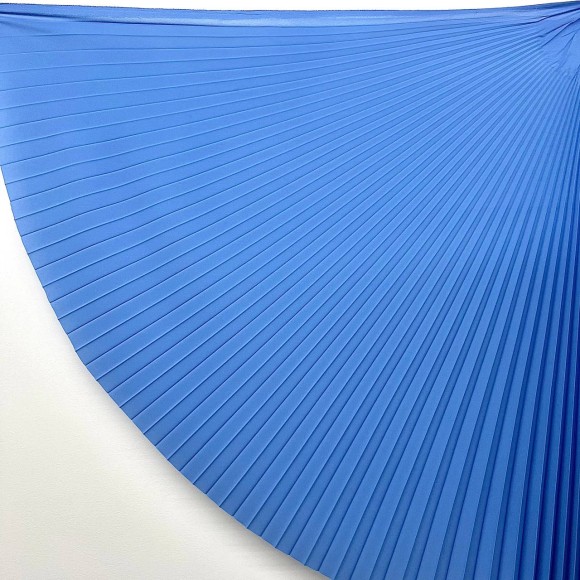 Гофре классика Креп-шифон голубой