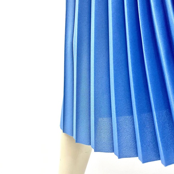 Гофре классика Креп-шифон голубой