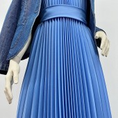 Гофре классика Креп-шифон голубой