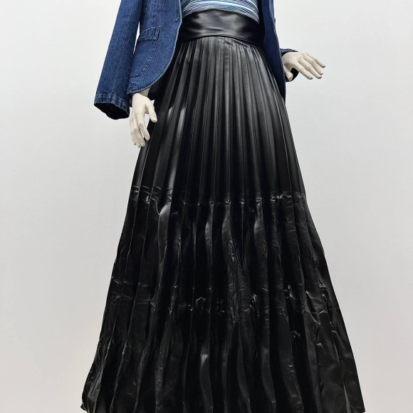 Гофре фэнтези Крэш Экокожа черная