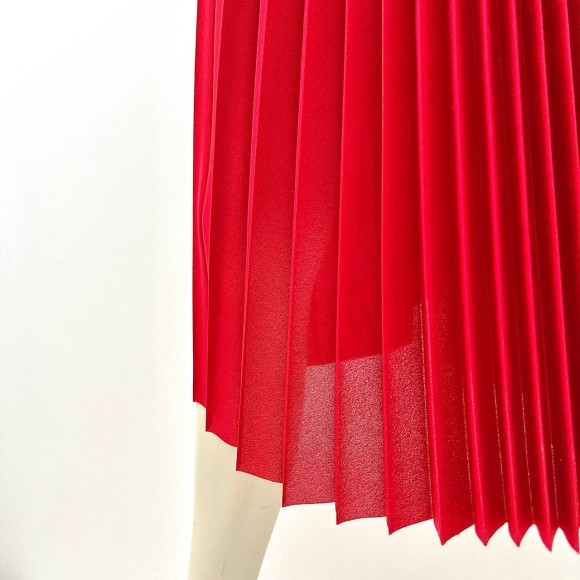 Гофре классика Креп-шифон красный