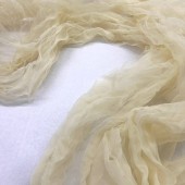 Складка Креш продольный Органза золото