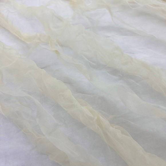 Складка Креш продольный Органза золото Складка Креш продольный Органза золото