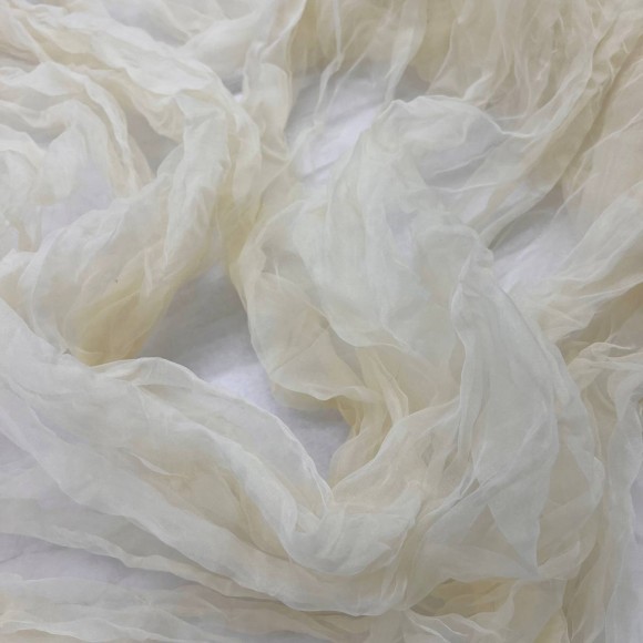 Складка Креш продольный Органза золото Складка Креш продольный Органза золото