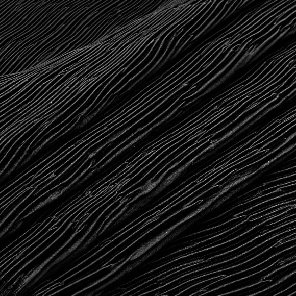 Складка Жатка Атлас Черный