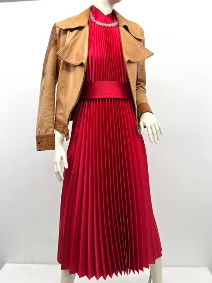 Гофре классика Атлас красный