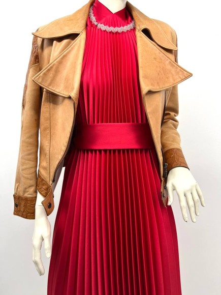 Гофре классика Атлас красный