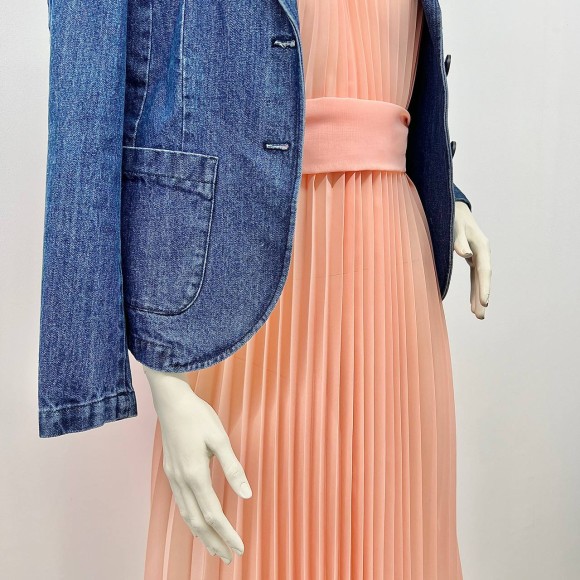 Гофре классика Шифон персиковый