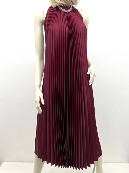 Гофре классика Сатин бордовый