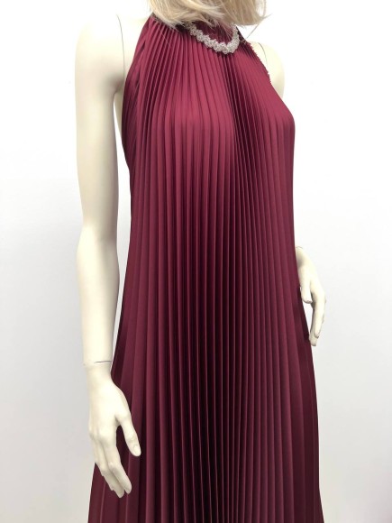 Гофре классика Сатин бордовый