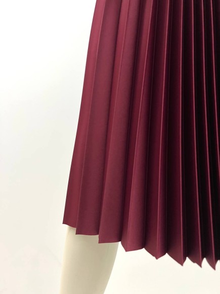 Гофре классика Сатин бордовый