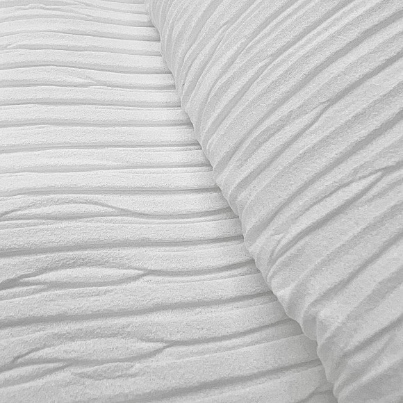 Складка Жатка Box Креп-шифон молочный Складка Жатка Box Креп-шифон молочный