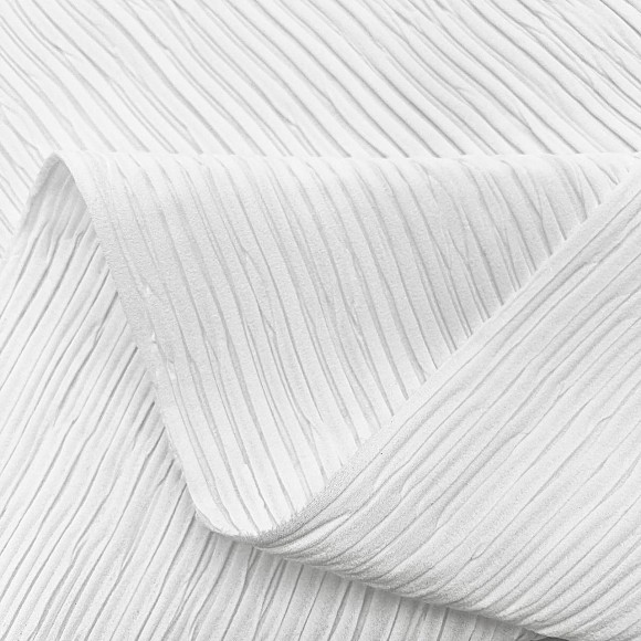 Складка Жатка Box Креп-шифон молочный Складка Жатка Box Креп-шифон молочный