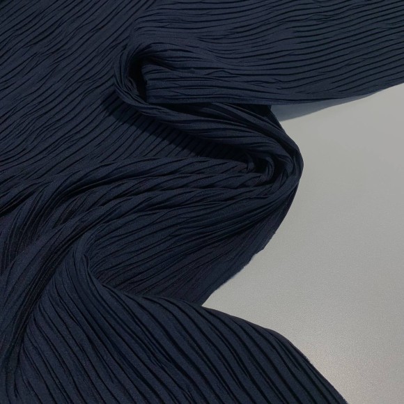 Складка Жатка Box Креп-шифон чернильный