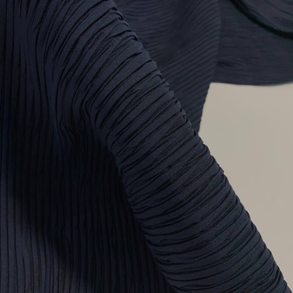 Складка Жатка Box Креп-шифон чернильный