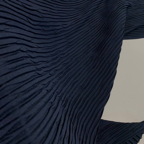 Складка Жатка Box Креп-шифон чернильный